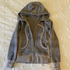 Lululemon Heather Grey Scuba Zip Hoodie
